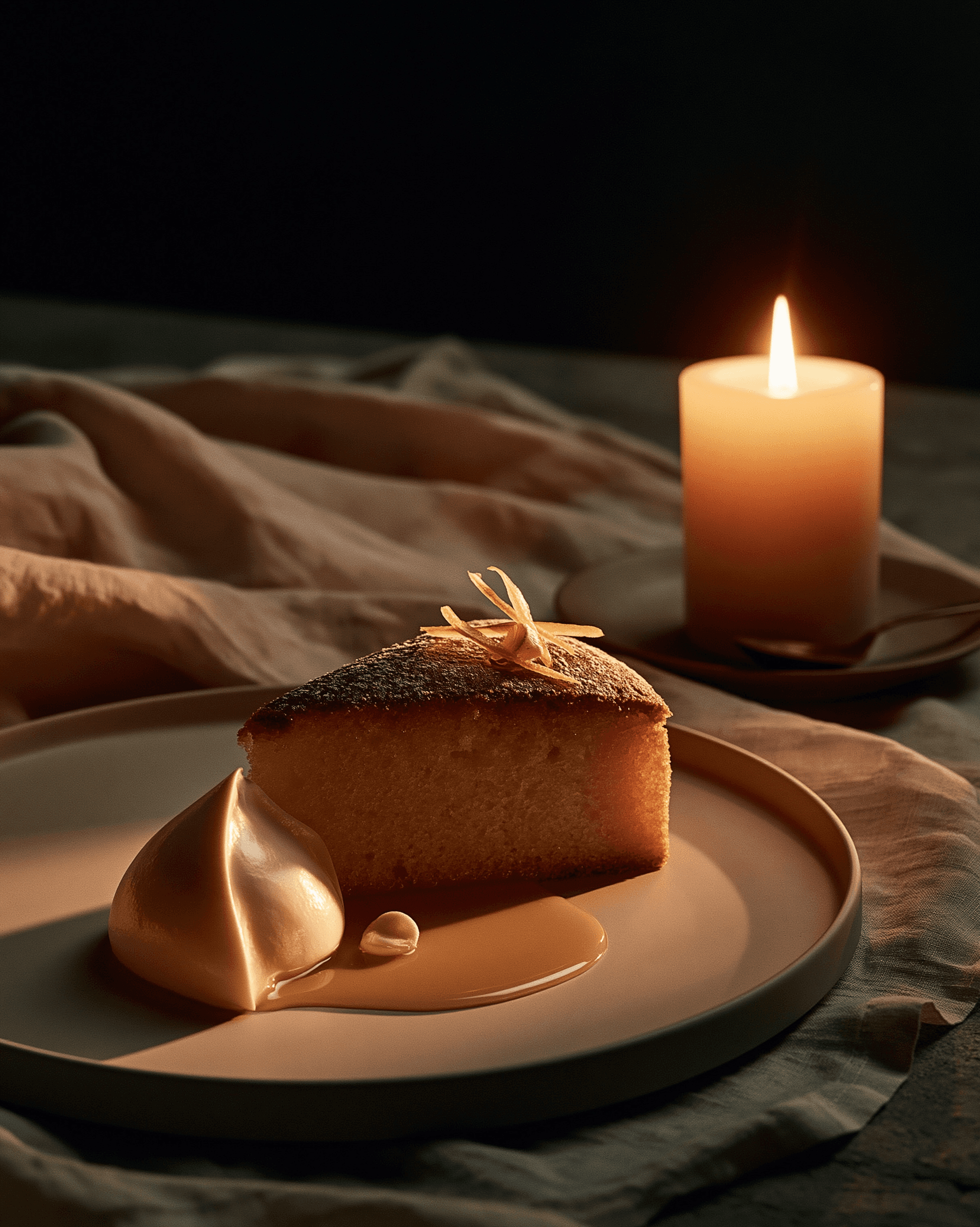 Olive oil cake with mascarpone